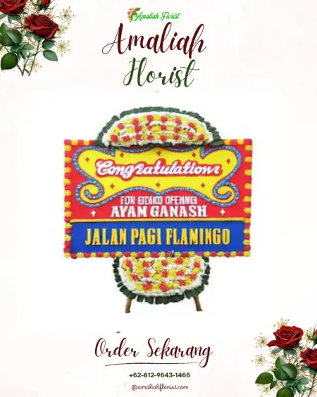 Sewa Papan Bunga Besi